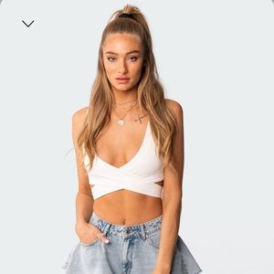 Stella Wrapped Crop Top